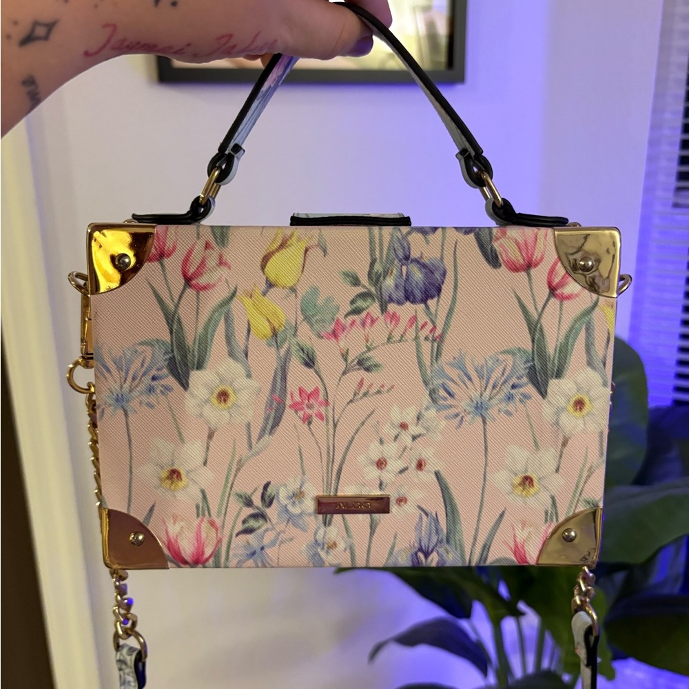 Aldo Campolano Floral Box Bag - Picture 3 of 7